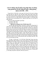 Làm rõ những chuyển biến trong nhận thức của Đảng xung quanh hai vấn đề chống đế quốc, chống phong kiến từ 10/1930 – 1939. pptx