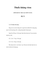 Thuốc kháng virus (NHÓM KHÁNG VIRUS SAO CHÉP NGƯỢC) (Kỳ 3) doc