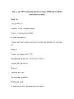 Đăng ký giải thể Văn phòng đại diện đối với công ty TNHH một thành viên (chủ sở hữu là cá nhân) pptx