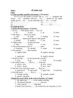 45 mins test 2-kì II