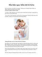 Dấu hiệu nguy hiểm khi bé bị ho docx