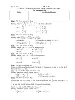 Trac nghiem DS 8.30 On tap chuong III