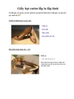 Giầy hạt cườm lấp la lấp lánh ppsx