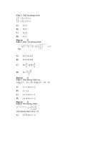 Bài tập phương trình, bất phương trình pdf