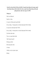 Lập hồ sơ thực hiện chế độ ưu đãi đối với người hoạt động cách mạng, người hoạt động kháng chiến bị địch bắt tù đày, người hoạt động kháng chiến giải phóng dân tộc chết trước ngày 1/1/1995 potx