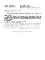 De thi  thu khoi D 2010