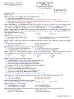 thi thu dai hoc theo cau truc cua bo