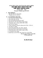 Phân công Đại hội cháu ngoan Bác Hồ