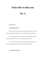 Thuốc điều trị thiếu máu (Kỳ 1) pptx