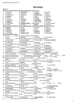 400 CÂU TRẮC NGHIỆM ÔN THI TNPT + Đ/Á