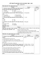 đề thi HK2 09-10 tham khảo Sử 8