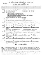 ĐỀ KIỂM TRA 45 PHÚT HĐC KHÔNG NO - THƠM