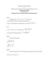 Đề vào 10 chuyên toán (đ 20)