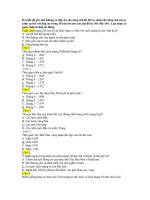 Đáp án bài kiểm tra