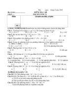 4 đề+ĐA K.Tra 1 tiết chương 4 ĐS 9