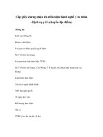 Cấp giấy chứng nhận đủ điều kiện hành nghề y tư nhân - Dịch vụ y tế (chuyển địa điểm). ppt