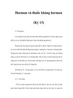 Hormon và thuốc kháng hormon (Kỳ 13) doc
