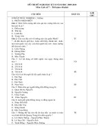 Đề tham khảo HK2 09-10 Sử 7