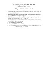 De thi hoa hoc ky II lop 9