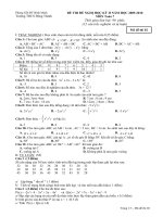 Đề tham khảo 09-10 hk2 toán 7 đề 2