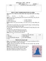 Đề kiểm tra Địa 6 kì II