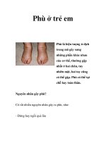 Phù ở trẻ em pot