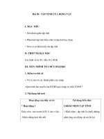 Sinh học 11 - Bài 30 : TẬP TÍNH CỦA ĐỘNG VẬT potx