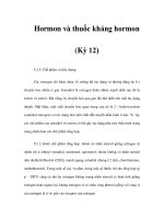 Hormon và thuốc kháng hormon (Kỳ 12) doc