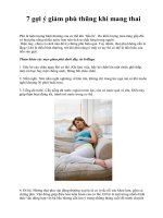 7 gợi ý giảm phù thũng khi mang thai potx