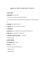 Giáo án địa lý lớp 8 - ĐẶC ĐIỂM TỰ NHIÊN KHU VỰC ĐÔNG Á pps