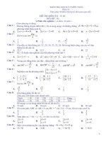 Đề tham khảo Toán_10 HK_II số 8