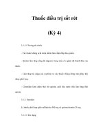 Thuốc điều trị sốt rét (Kỳ 4) pps