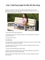 Gợi ý sinh hoạt giúp bà bầu đỡ đau lưng docx