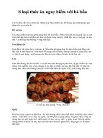 8 loại thức ăn nguy hiểm với bà bầu pps