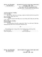 Đề khảo sát tốt nghiệp năm 2009 - 2010