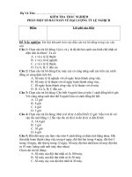 KIEM TRA TRAC NGIEM PHAN MOT SO BAI TOAN VE DL TY LE NGHICH