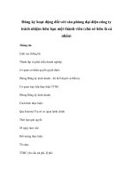 Đăng ký hoạt động đối với văn phòng đại diện công ty trách nhiệm hữu hạn một thành viên (chủ sở hữu là cá nhân) potx