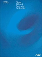 2003 ANZ annual report strong different successful sustainable the ANZ agenda