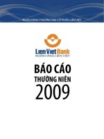 báo cáo thường niên ngân hàng thương mại cổ phần liên việt 2009