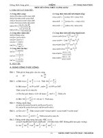 Bai tap cong thuc luong giac