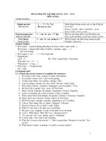 Đề cương ôn tập học kì II - có kèm theo các dạng bài tập