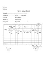 Mẫu phiếu tình giá thành công việc ppt