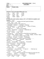 KT 1 TIẾT SỐ 4 ANH 9