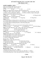 Đề thi HK2 Địa lý 6