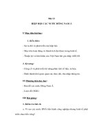 Giáo án địa lý lớp 8 - HIỆP HỘI CÁC NƯỚC ĐÔNG NAM Á potx