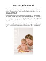 Trục trặc ngôn ngữ ở bé pptx