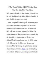 4 thủ thuật tối ưu (seo) website, blog của bạn