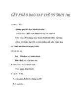 Giáo án Công nghệ lớp 6 - Cắt khâu bao tay trẻ sơ sinh (tt) potx