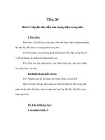 Giáo án Công nghệ lớp 9 - Lắp đặt dây dẫn của mạng điện trong nhà pdf