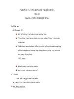 Giáo án sinh 9 - Bài 31: CÔNG NGHỆ TẾ BÀO potx